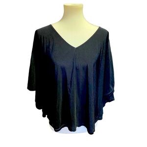 Jennifer Lopez Semi Sheer Black Blouse